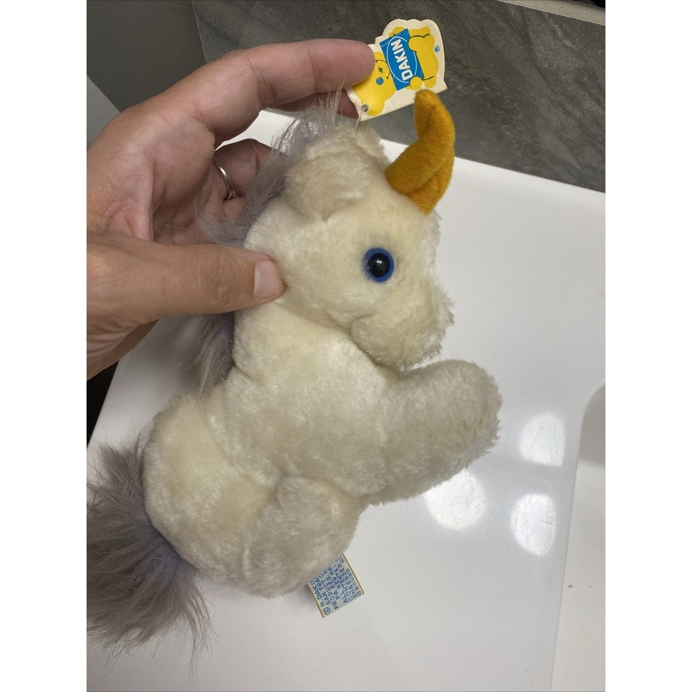 Vintage Dakin Bean Bags Venus Unicorn Plush Stuffed Animal #28-0044 With Tag!